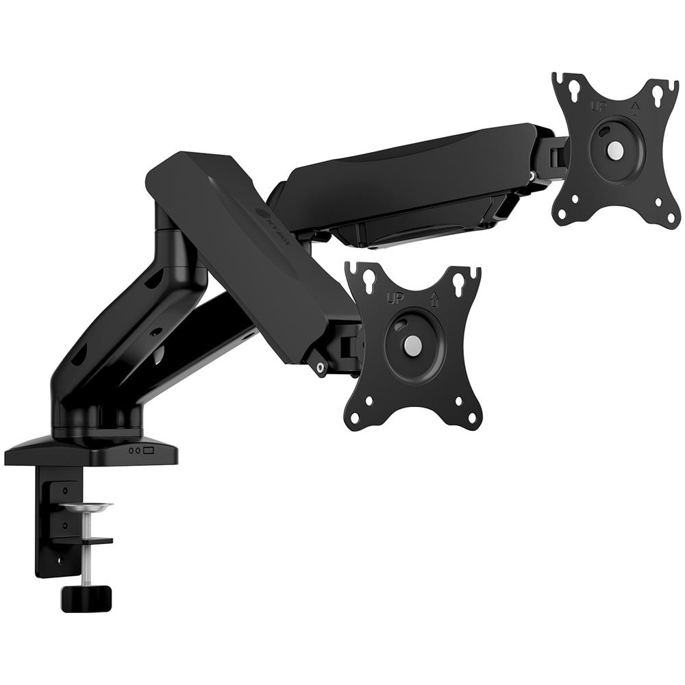 Braccio Girevole per Doppio Monitor IB-MS204-T Peso Massimo 18 kg Angolo di Rotazione -180 - 180° - Foto 1