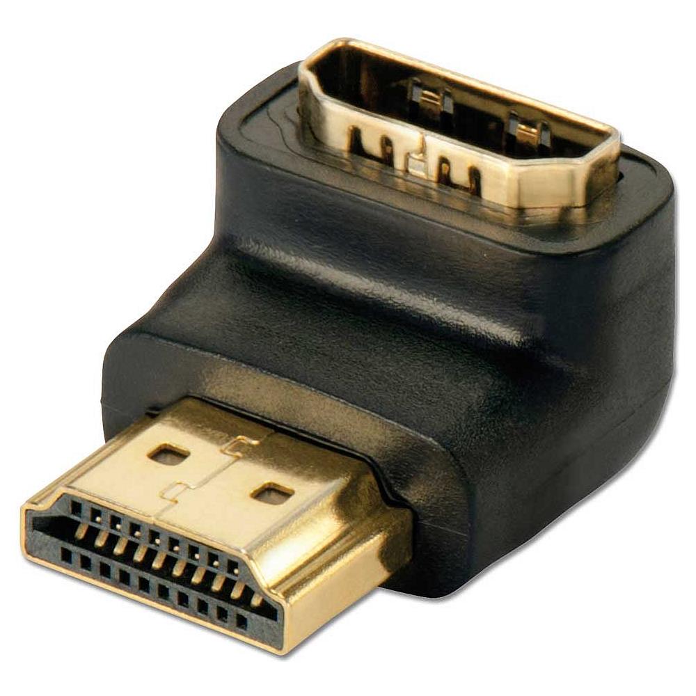 Adattatore HDMI M / F a 90 gradi "GiÙ" - Foto 2