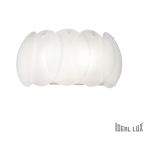 Ideal Lux Camerino AP2 - Plafoniera Da Parete In Vetro Bianco, 40W, Design Elegante Per Interni