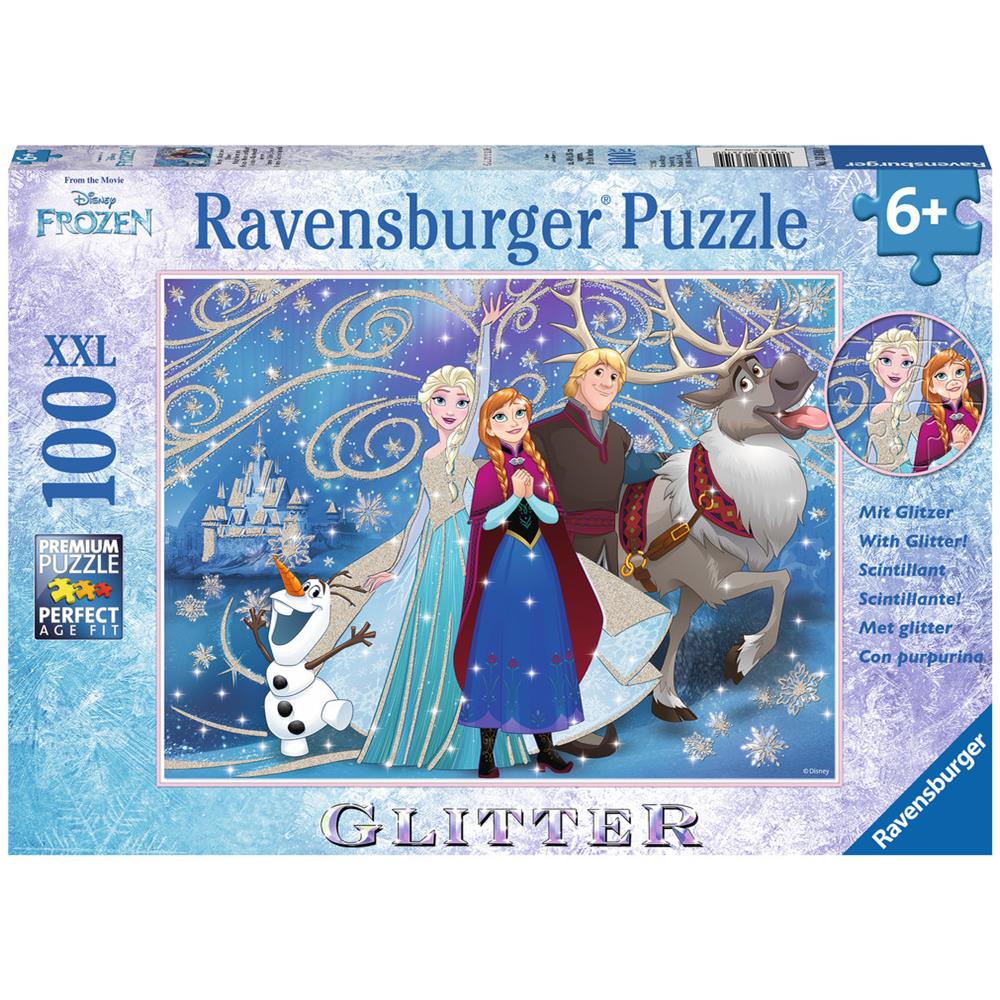 Frozen neve Puzzle scintillante - 100 Pezzi XXL - Foto 1