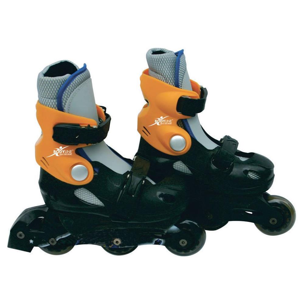 Pattini In Linea Bambino Nero Grigio Taglia Unica - Foto 5