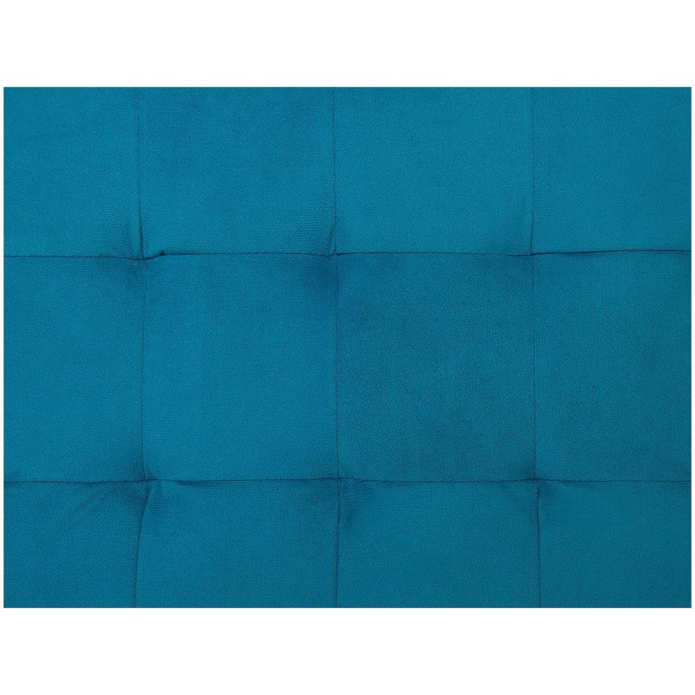 Pouf Ottomano Con Contenitore In Tessuto Blu Marino Michigan - Foto 2