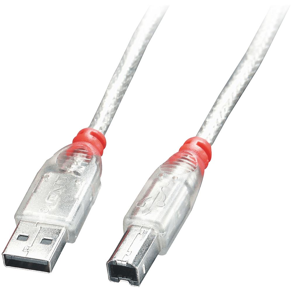 Cavo Usb 2.0 Tipo A / b Trasparente, 2m - Foto 1