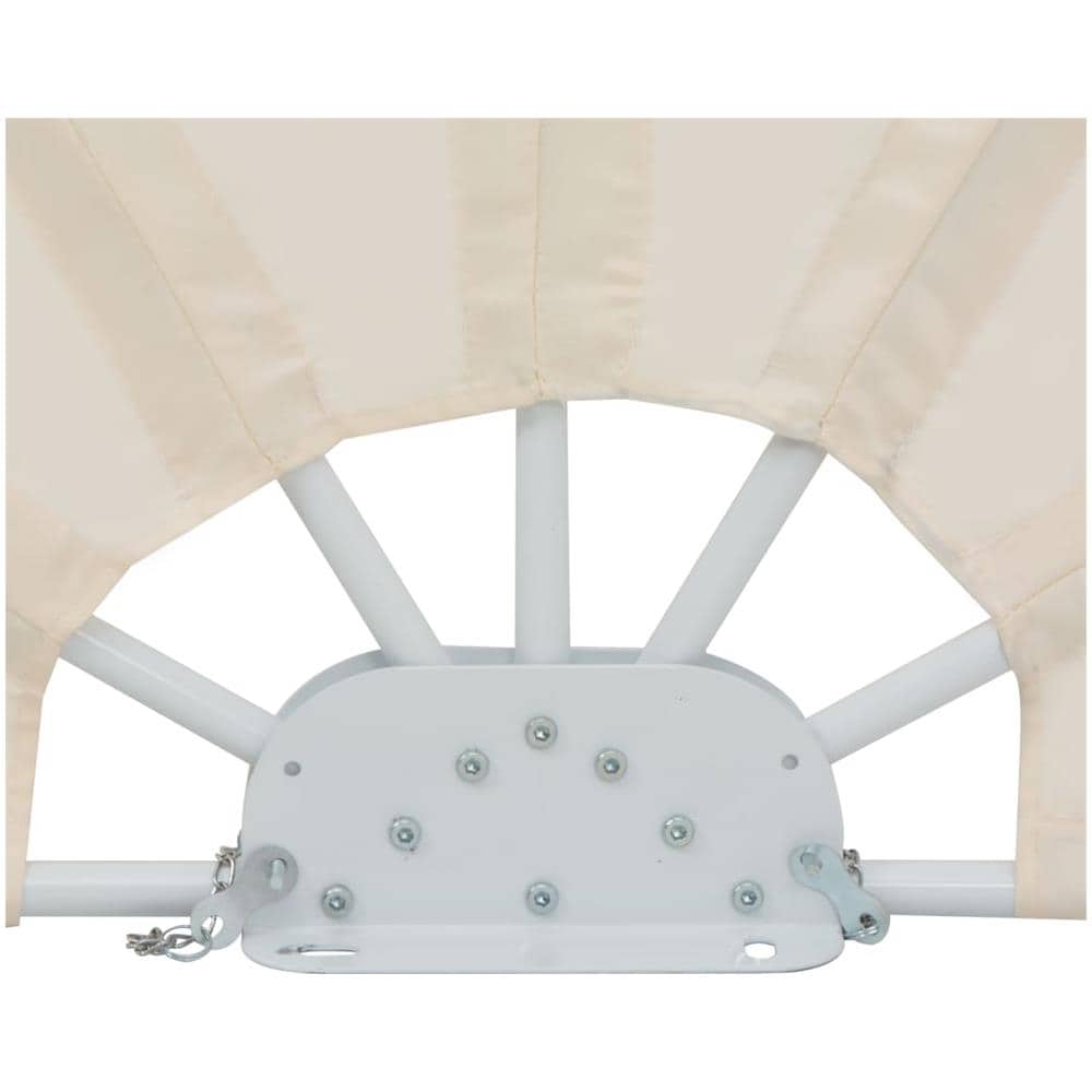Tenda Laterale per Terrazza Pieghevole Crema 200 cm - Foto 8