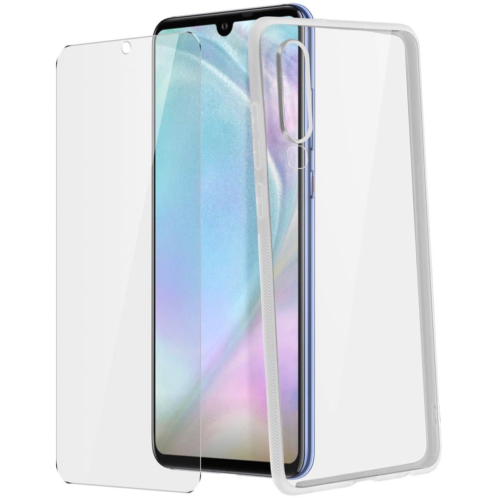 Cover Posteriore + Pellicola Vetro Temperato Trasparente Huawei P30 - Foto 2