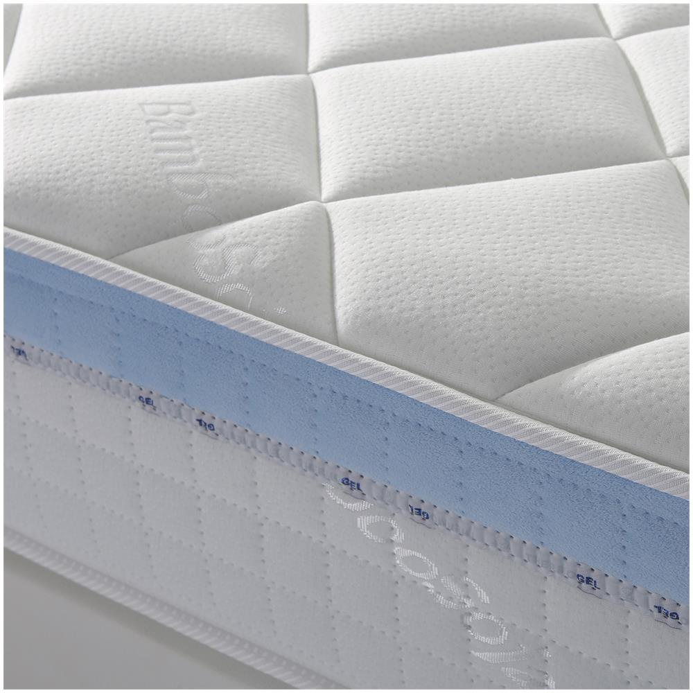 Materasso Viscoelastico Gel Active 150 X 190 X 25 Cm, 1 Cm Di Visco-gel Di 65 Kg / m3 + Zone Indipendenti + Fermezza: Media + Estremamente Resistente - Foto 2