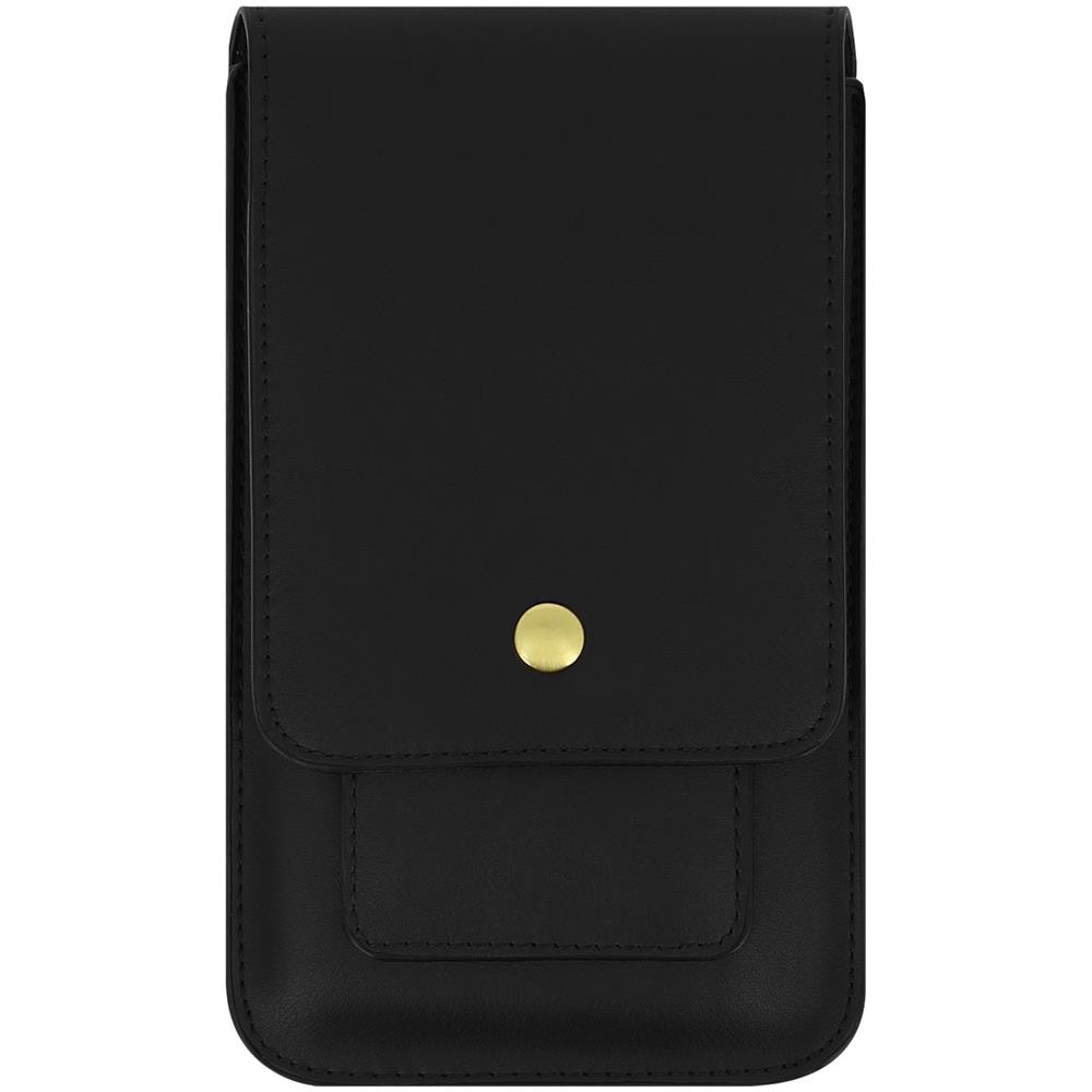 Custodia Da Cintura Smartphone Multi Tasca Verticale Con Bottone Magnetico Nera - Foto 1