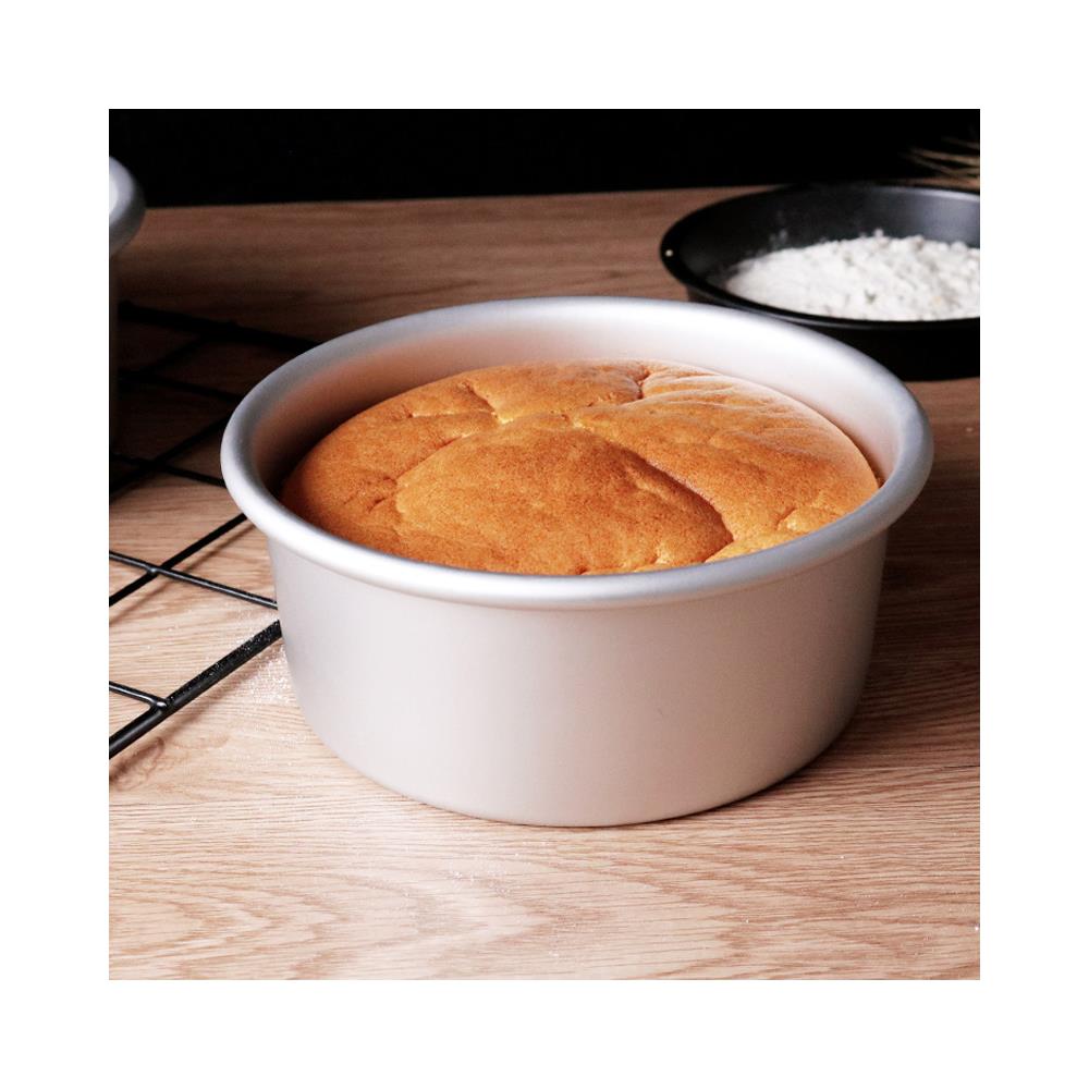 SODIAL Set di Stampi per Torta Rotondi Un 3 Livelli Set di Teglie per Dolci nel Lega di Alluminio Teglie Antiaderenti Stampo per Torta da 4/6/8 Pollici Fondo Rimovibile 