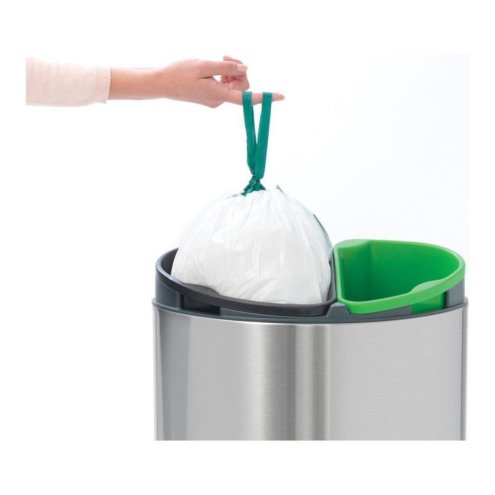 Mülleimer Touch Bin New, recycle, 23+10 L Stahl matt - Foto 2