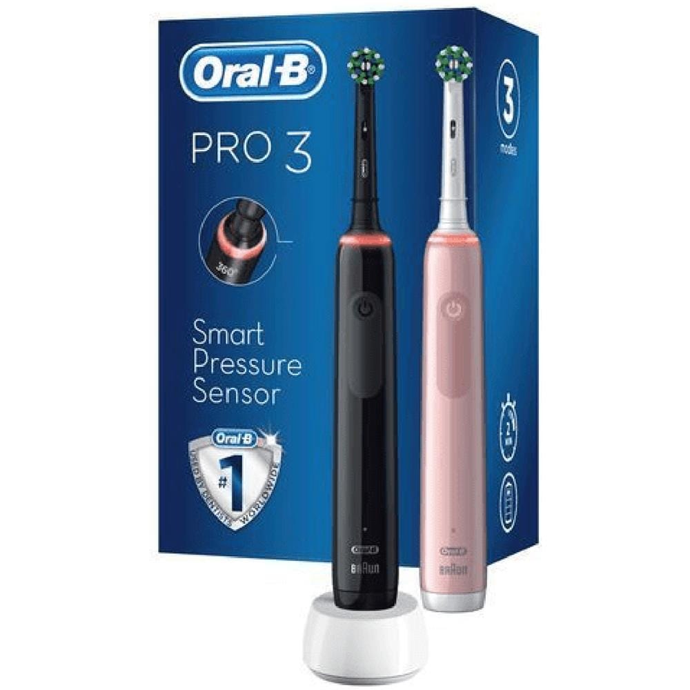 Spazzolino Elettrico Pro3 3950n Nero Ca + Rosa Ca - Foto 9