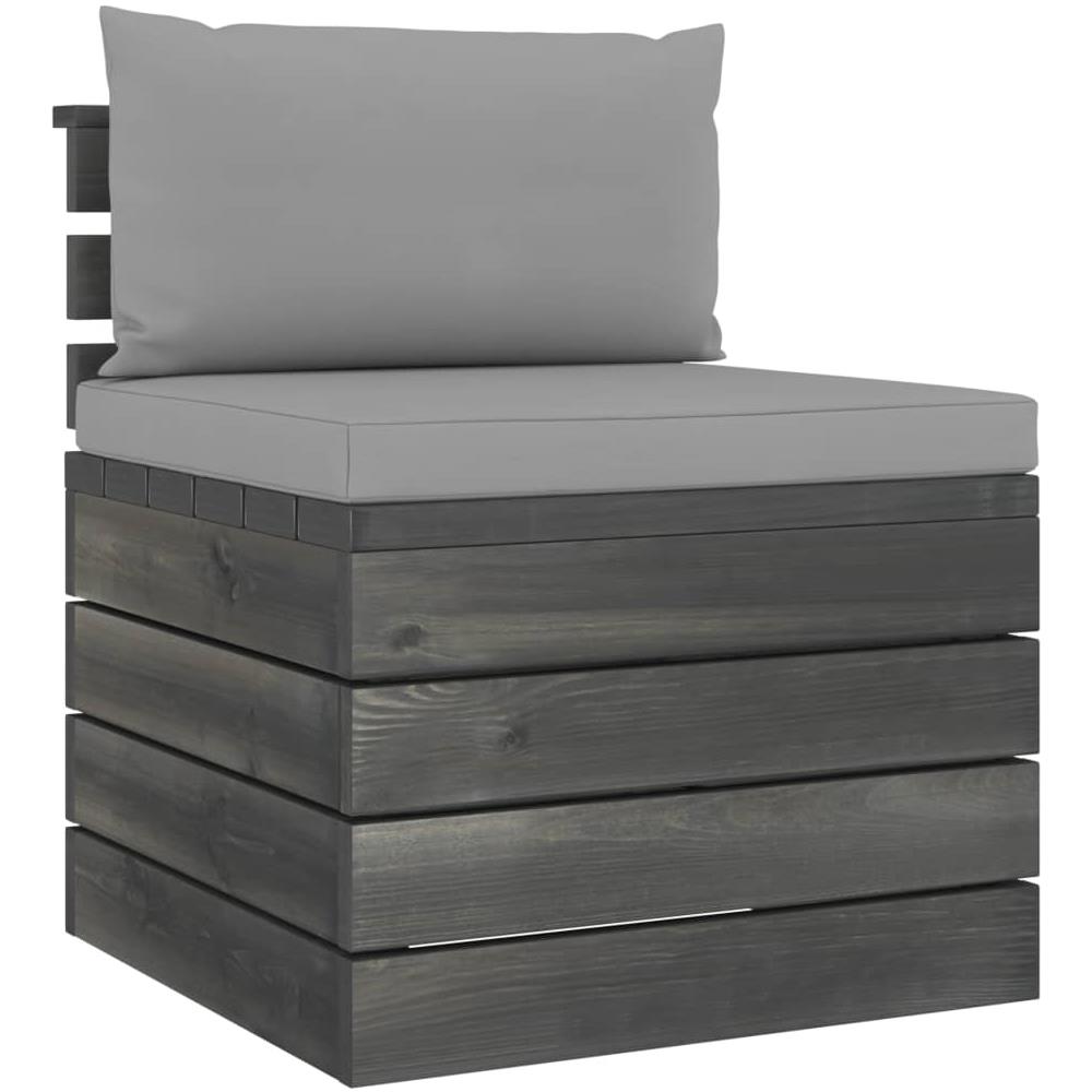 Set Divani da Giardino su Pallet 2 pz con Cuscini Massello Pino - Foto 2