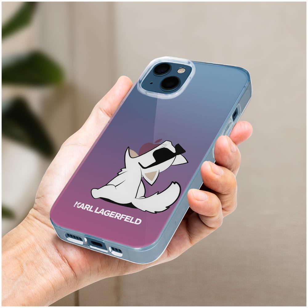 Cover Sfumata Per Iphone 13 Mini Con Choupette Fun Rosa - Foto 9