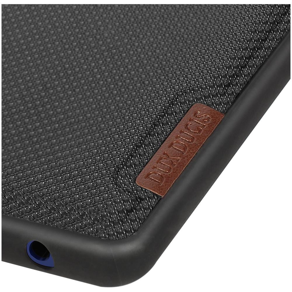 Cover Rigida Per Samsung Galaxy A21s Retro Tessuto Nera - Foto 2