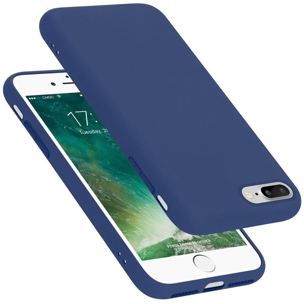 Custodia Compatibile Con Apple Iphone 8 Plus / 7 Plus / 7s Plus In Liquid Blu - Coperchio Protettivo In Silicone Tpu Flessibile - Foto 1