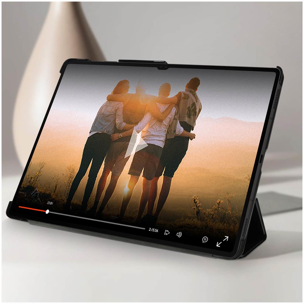 Custodia Samsung Galaxy Tab S8 Ultra Copertina Supporto E Funzione Tastiera Nera - Foto 2