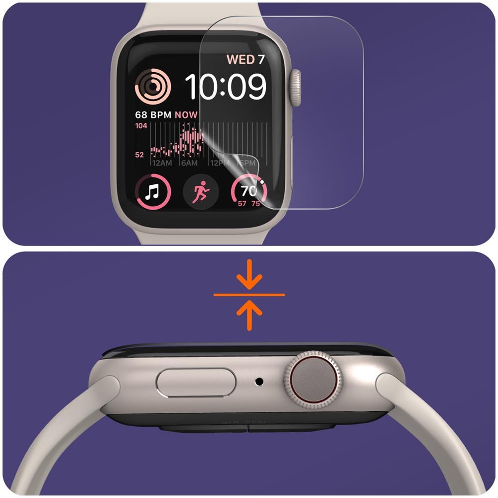 Confezione Da 2 Salvadisplay Sottili E Flessibili Per Apple Watch Se 40 Mm - Foto 5