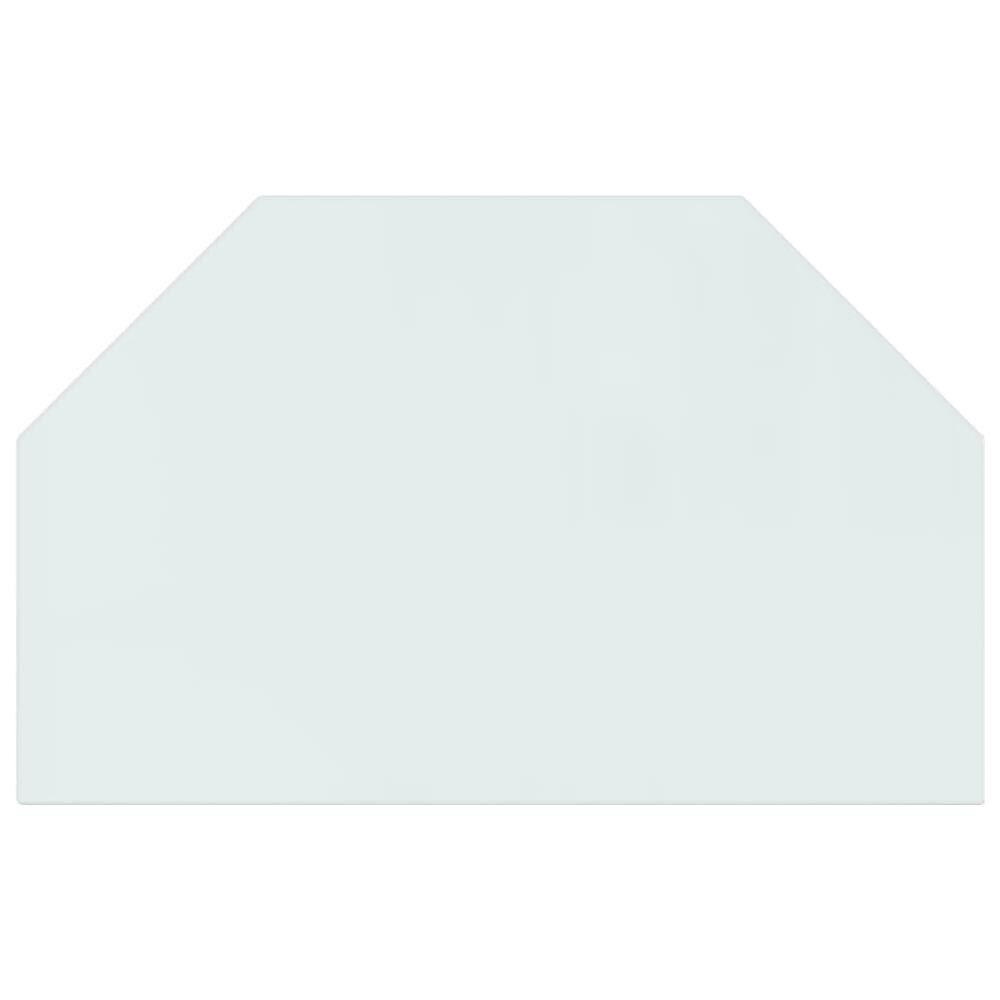 Lastra In Vetro Per Caminetto Esagonale 80x50 Cm - Foto 3