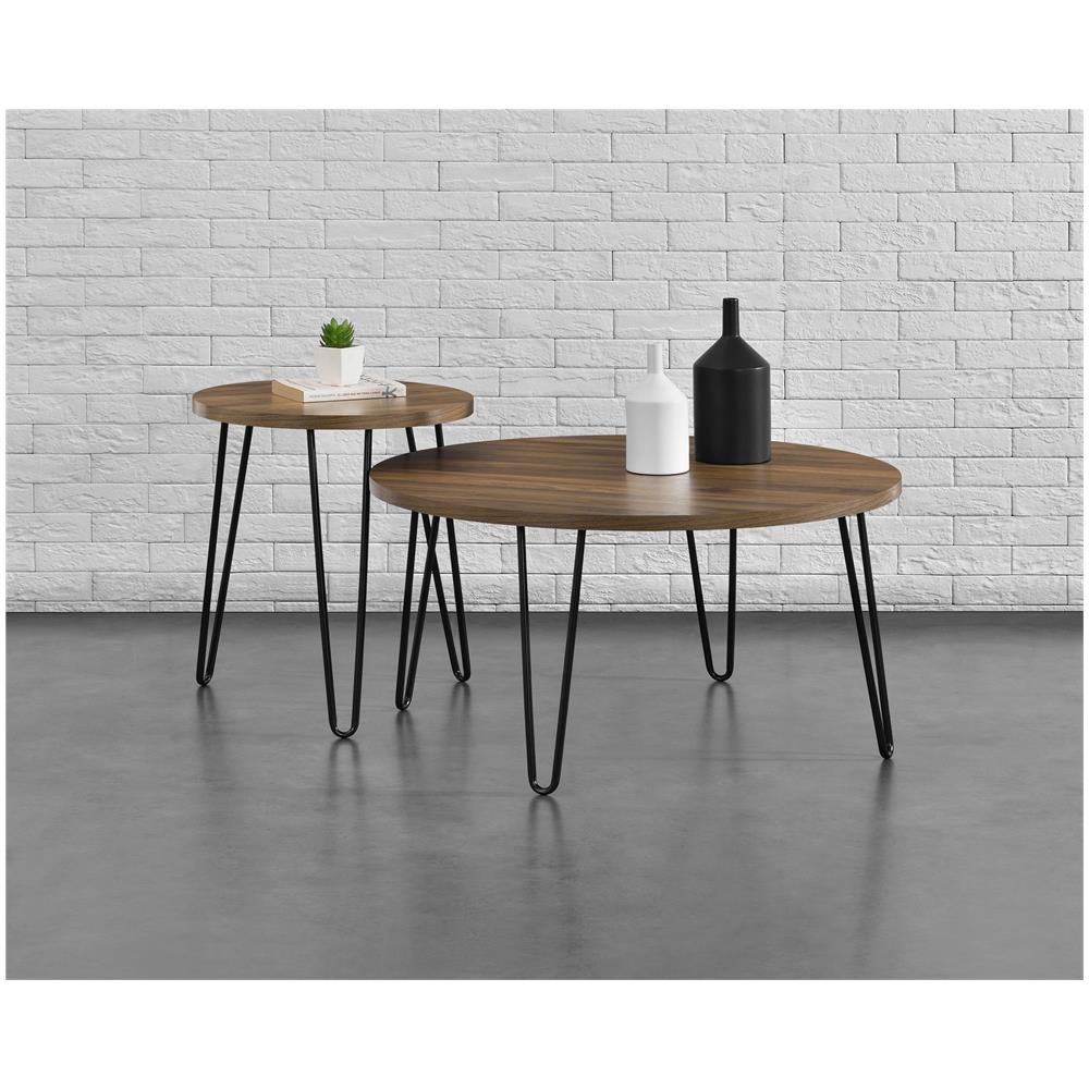 Owen Tavolino In Truciolare Laminato Noce - Foto 7