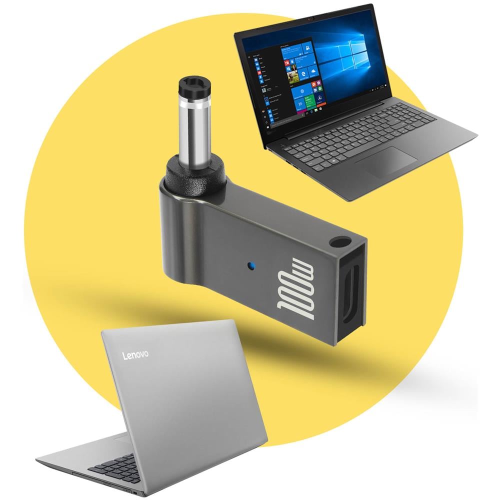 Adattatore Di Ricarica Usb-c 100w / Connettore Lenovo 4,0 X 1,7 Mm - Foto 5