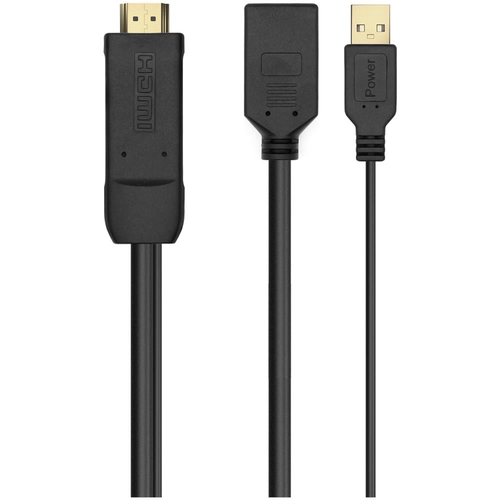 A122-0642 cavo e adattatore video 0,1 m HDMI tipo A (Standard) DisplayPort + USB Type-A Nero - Foto 1