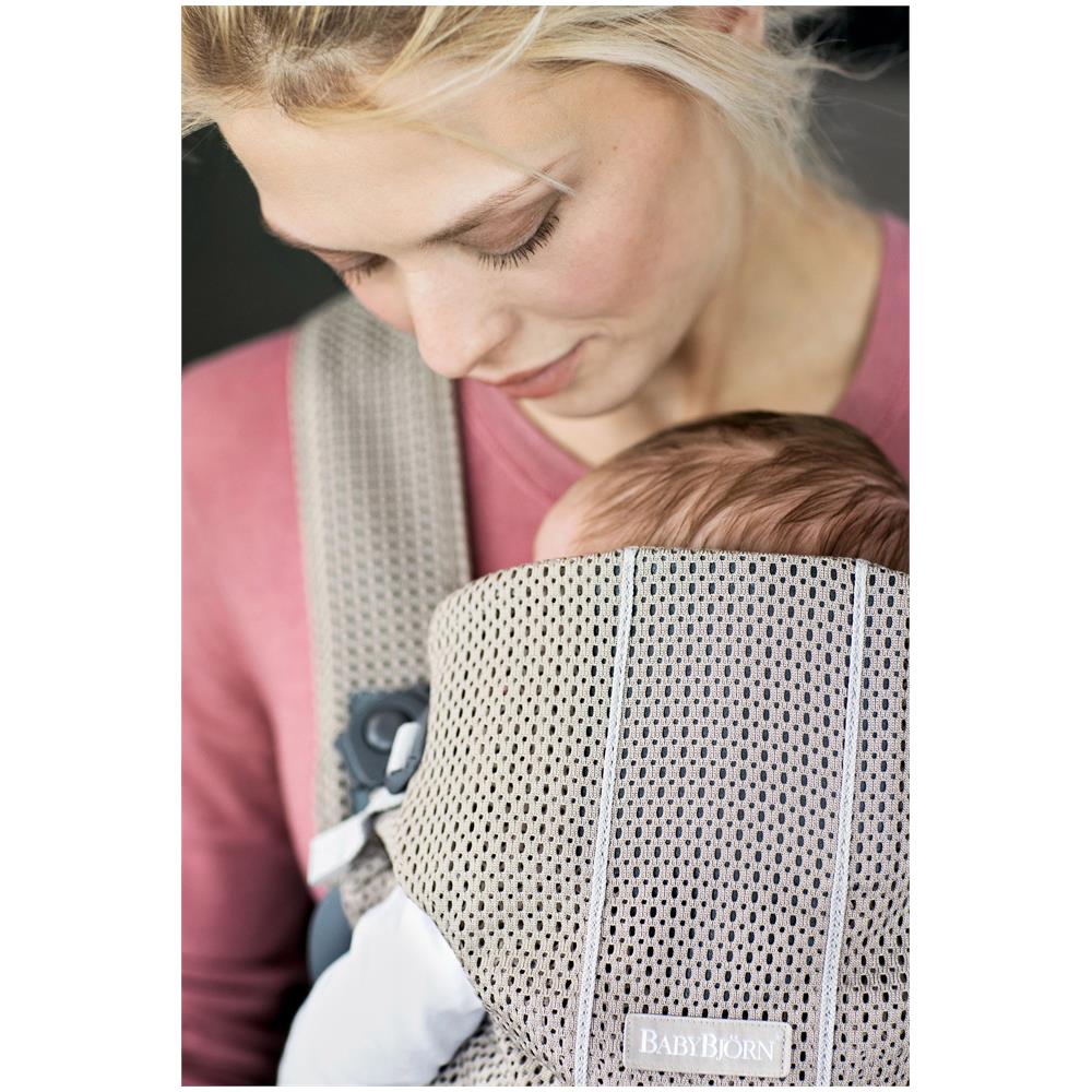 BabyBjorn 021002, Portabebè morbido, Bambino/Bambina, 4,5 kg, Grigio, Cotone, Elastan, Tessuto, Poliestere - Foto 3