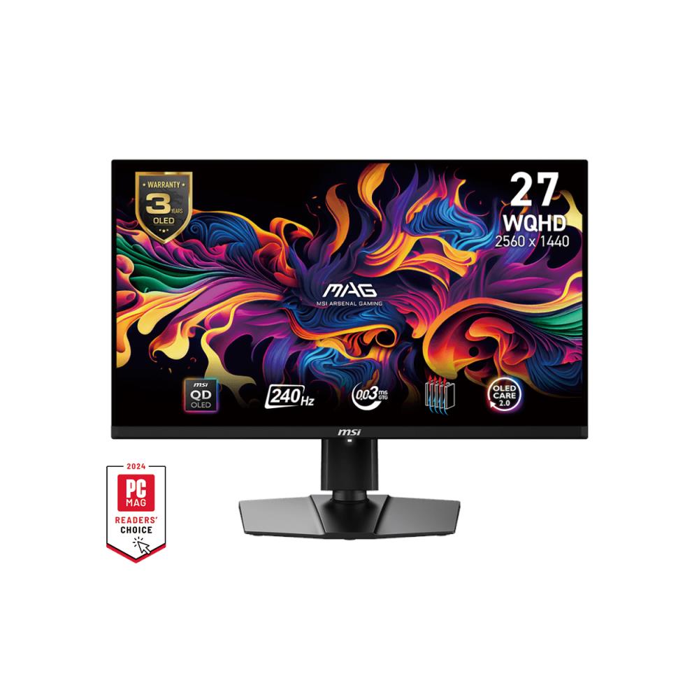 Monitor 26.5" QD-OLED OLED Gaming MAG 271QPXDE Wide Quad HD 2560 x 1440 Pixel Tempo di Risposta 0,03 ms Frequenza di Aggiornamento 240 (Hz) - Foto 1