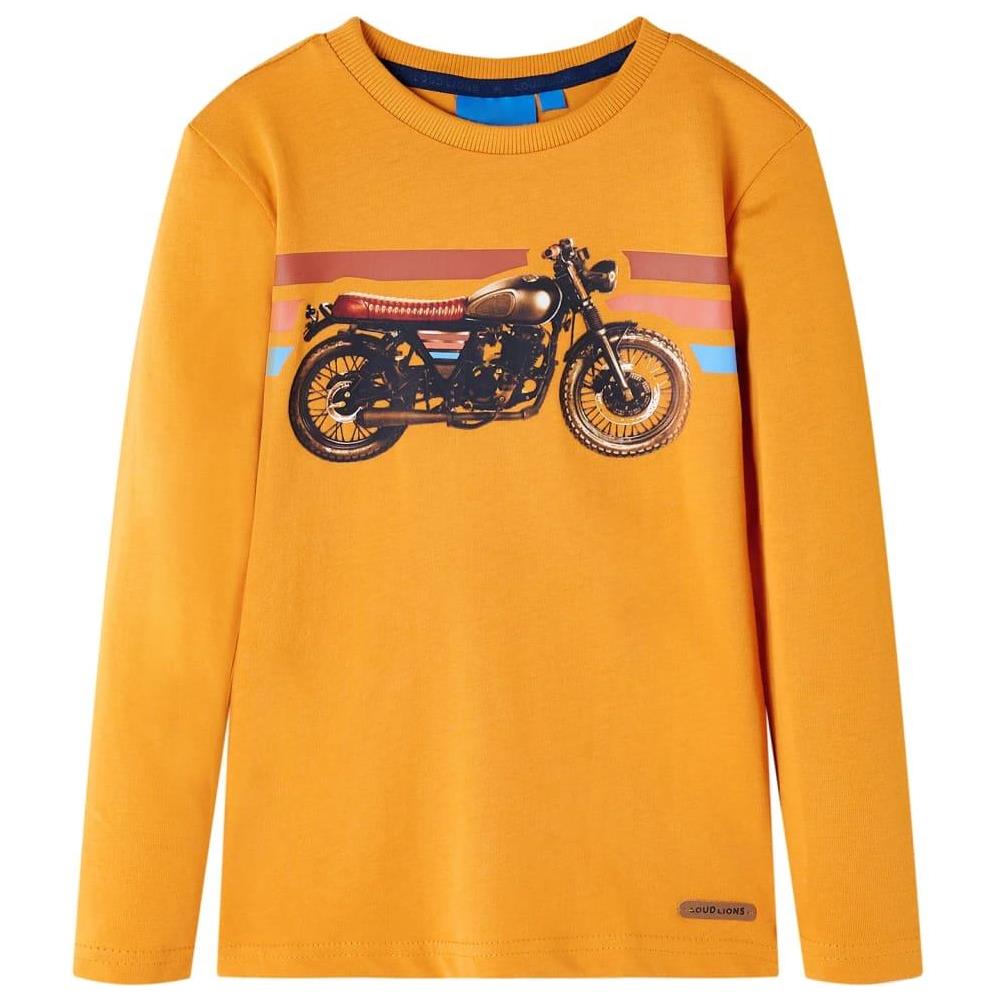 Maglietta da Bambina a Maniche Lunghe Ocra 104 - Foto 1