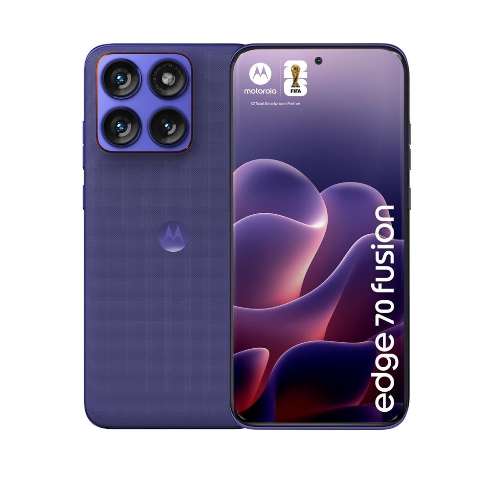 Moto Edge 70 Fusion 5G 256GB 8GB Ram Display 6,78" Extreme AMOLED Main Camera 50+13MP Selfie 32MP Doppia SIM (1 nano SIM + eSIM) USB Type-C Android16 Snapdragon 7 Gen4 5200mAh Pantone Orient Blue - Foto 1