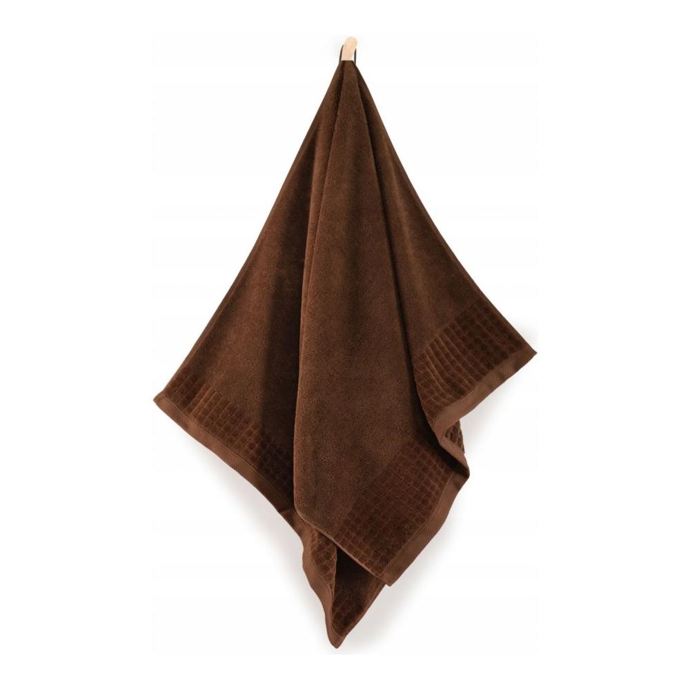 Asciugamano Paulo 3 - 70x140 cm - Marrone - Antibatterico - Morbido e soffice - Foto 2