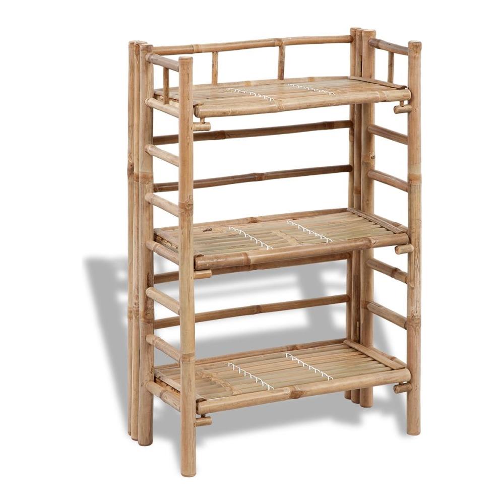 Supporto Per Piante Con 3 Mensole In Bambù - Foto 1