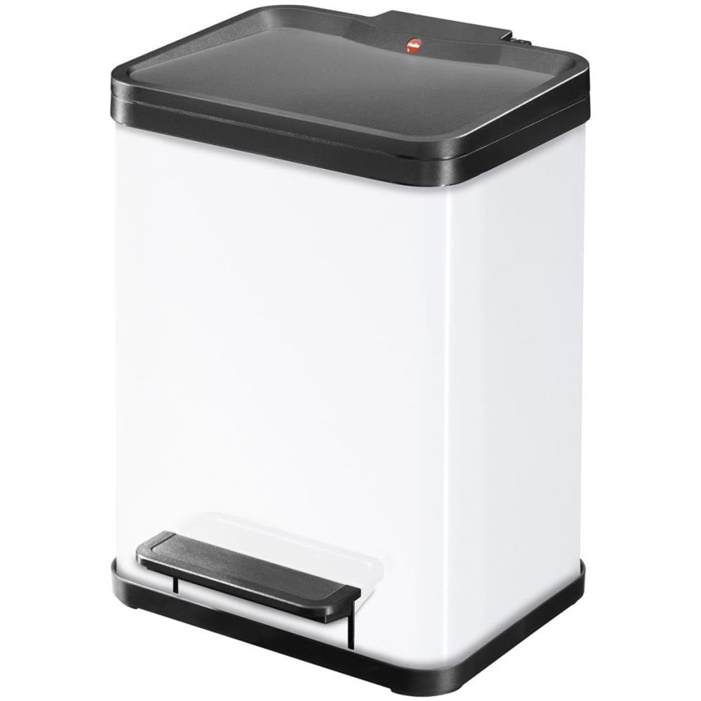 Pattumiera A Pedale Oko Duo Plus M 2 X 9 L Bianca 0622-230 - Foto 1