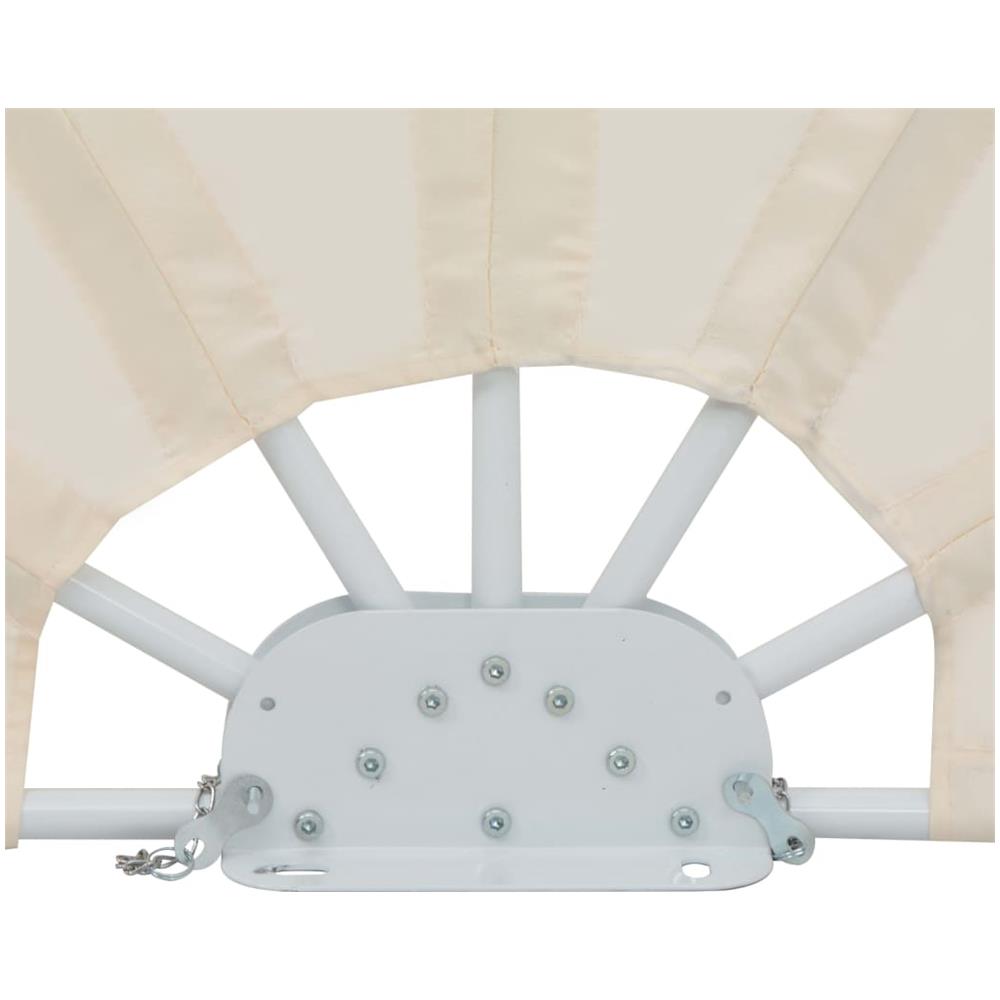 Tenda Laterale per Terrazza Pieghevole Crema 160 cm - Foto 8