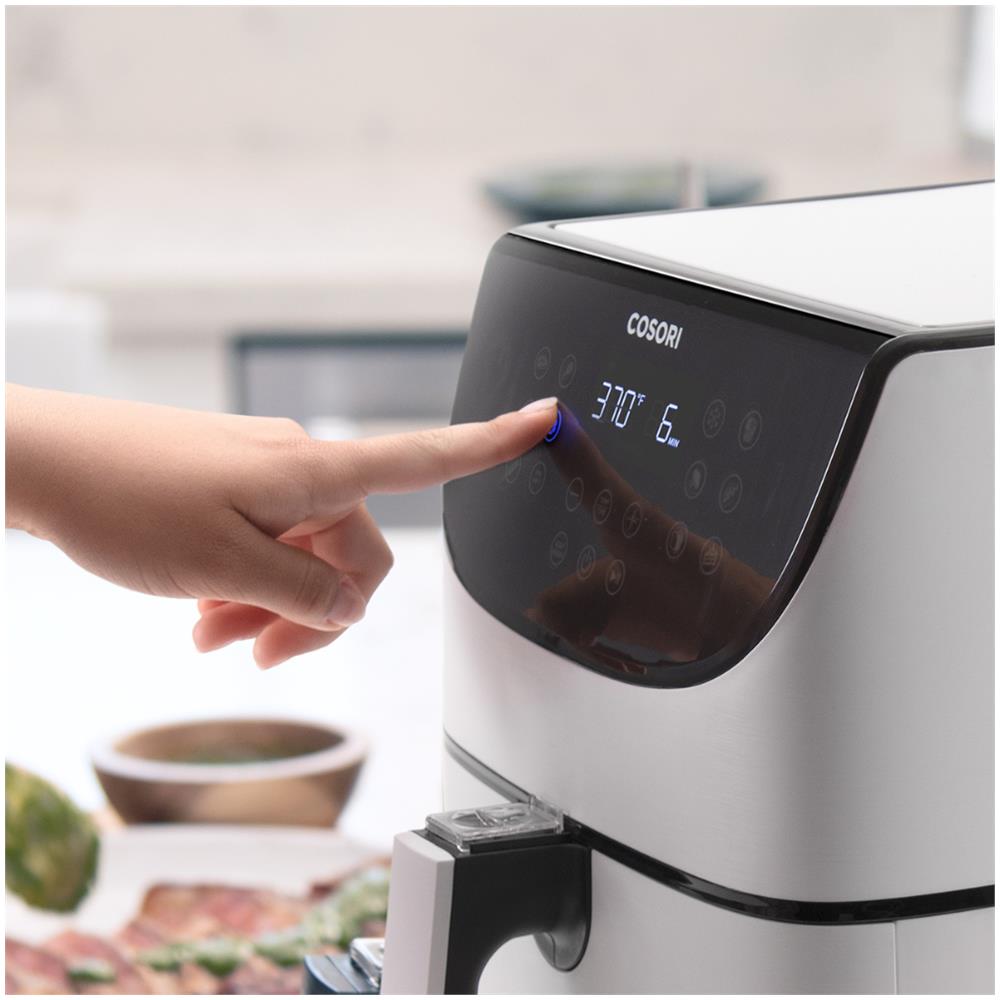 CP158-AF-RXW Friggitrice Singolo 5,5 L Indipendente 1700 W Friggitrice ad Aria Calda Bianco - Foto 6