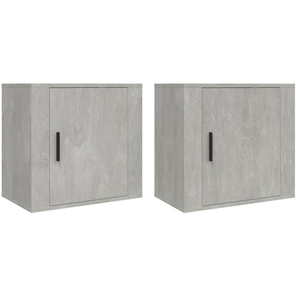 Comodini A Muro 2 Pz Bianchi 50x30x47 Cm - Foto 2