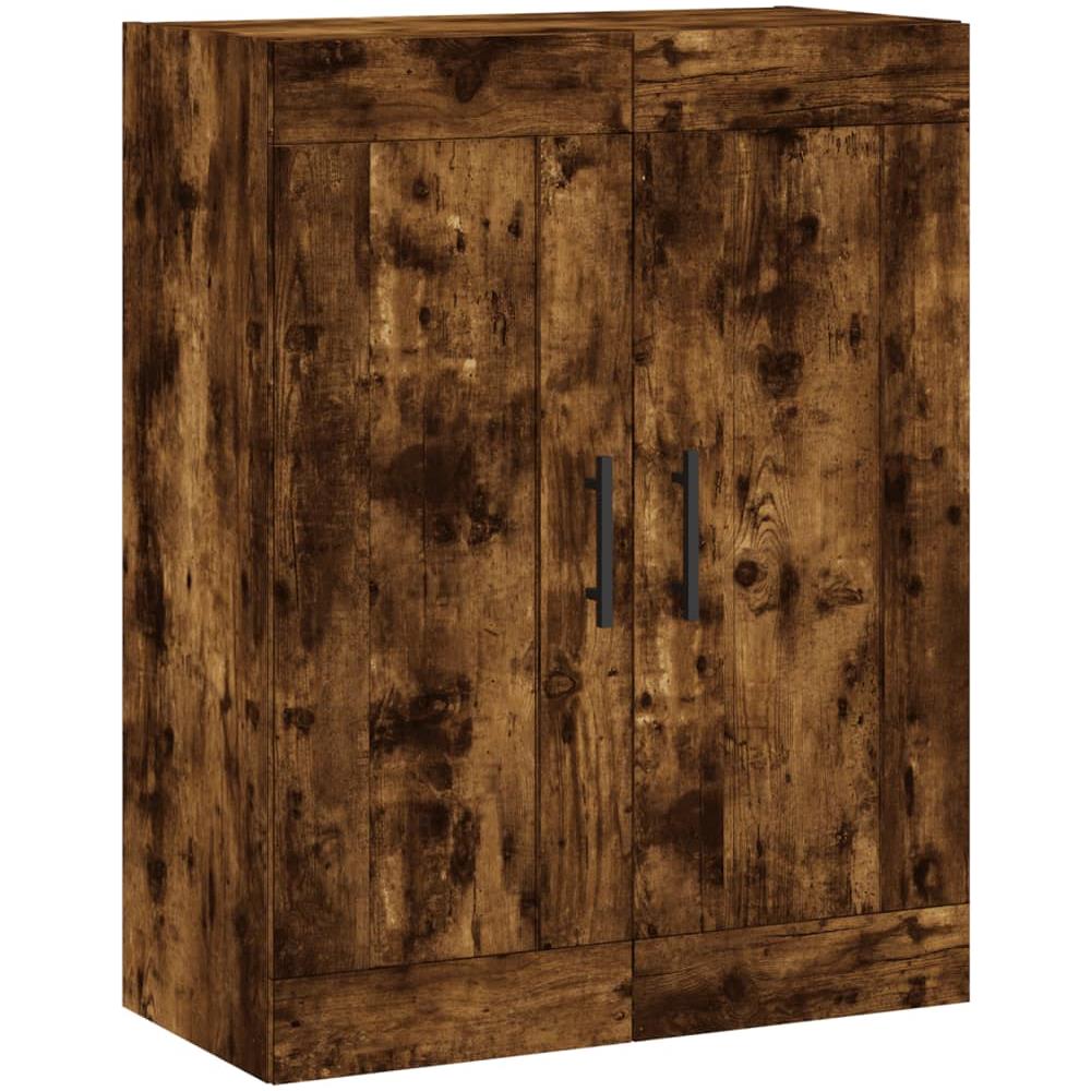 Armadietti A Parete 2 Pz Rovere Fumo In Legno Multistrato - Foto 10