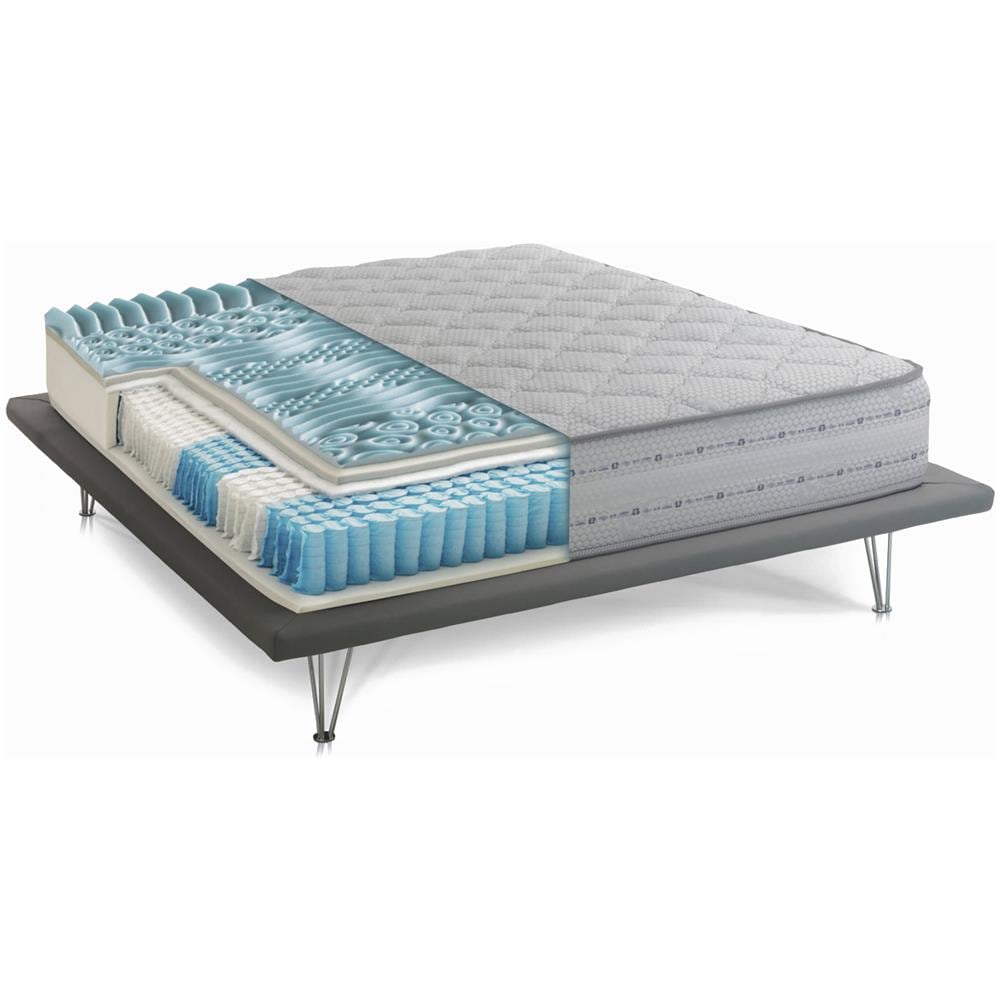 Materasso Piazza E Mezza Sonia, Materasso In Memory Foam E Molle Insacchettate, 100% Made In Italy, Anti Acaro E Anallergico, Cm 120x200h26 - Foto 2
