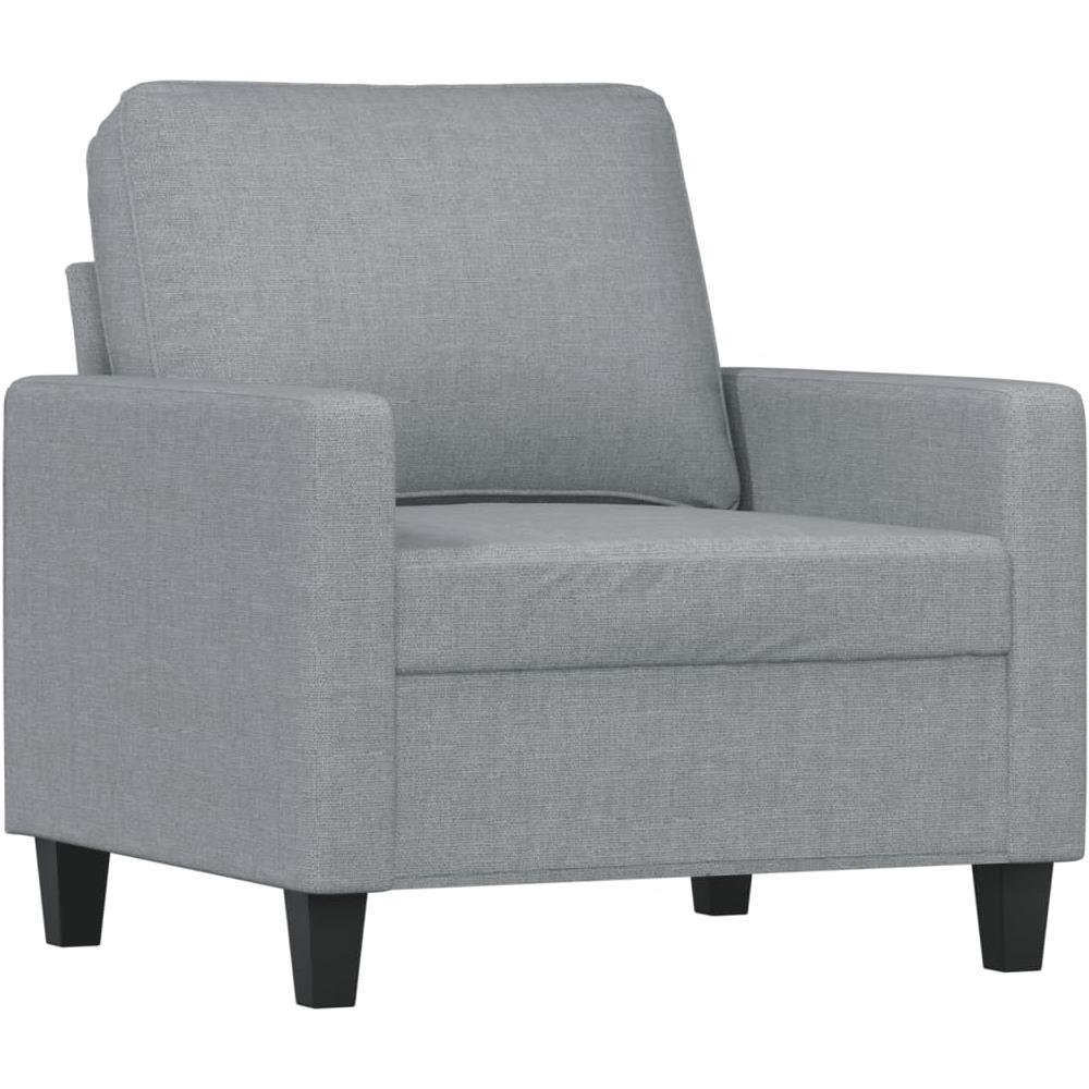 Poltrona Grigio Chiaro 60 Cm In Tessuto - Foto 2
