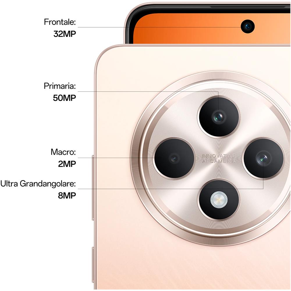 Reno12FS 4G 512GB 8GB Ram Display 6.67” 120HZ AMOLED FHD+ Post. 50+8+2MP, Ant. 32MP, 5000mAh Amber Orange - Foto 3