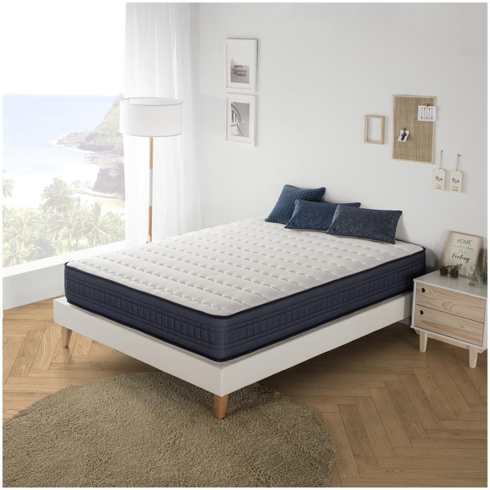 Materasso Viscoelastico Imperial 140 X 190 X 25 Cm, 1 Cm Di Viscoelastica Di 65 Kg / m3 + Zone Indipendenti + Fermezza: Media + Estremamente Resistente - Foto 2
