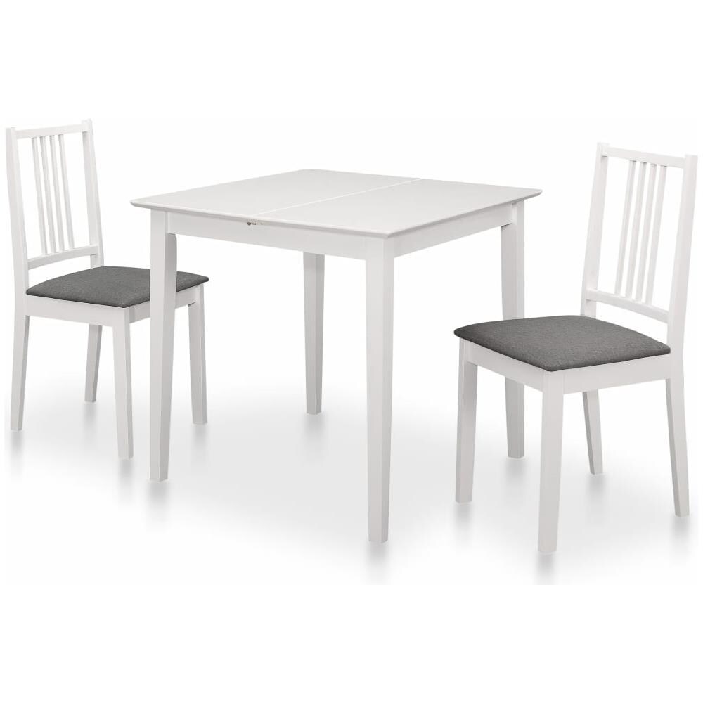 Set Da Pranzo 3 Pz In Mdf Bianco - Foto 1