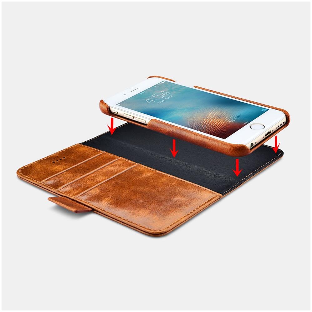 Caso In Vera Pelle Staccabile 2 In 1 Nero Iphone 7 Plus / 8 Altro - Foto 2