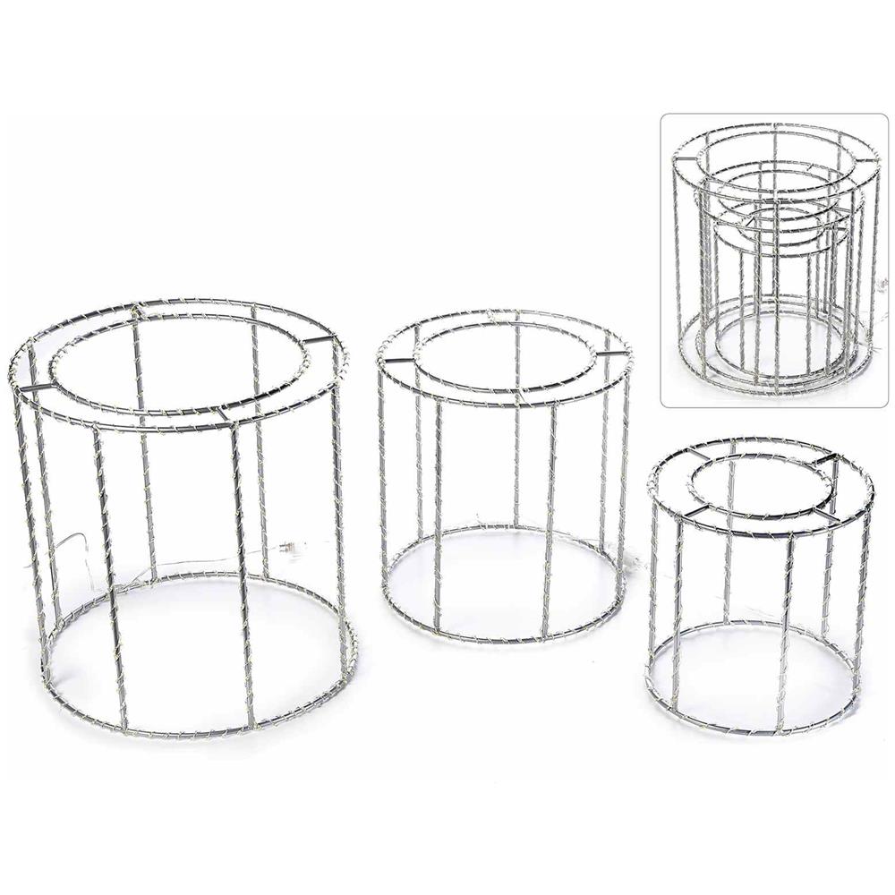 Cilindri Led Luminosi Decorazione Luminosa Per Il Natale Set Da Tre Pezzi Per Casa E Negozi - Foto 3