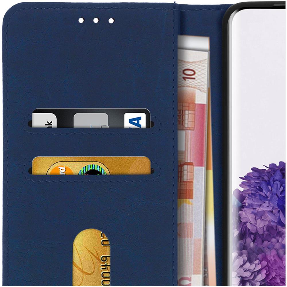 Custodia Samsung Galaxy S20 Plus Portadocumenti Funzione Supporto Blu - Foto 2