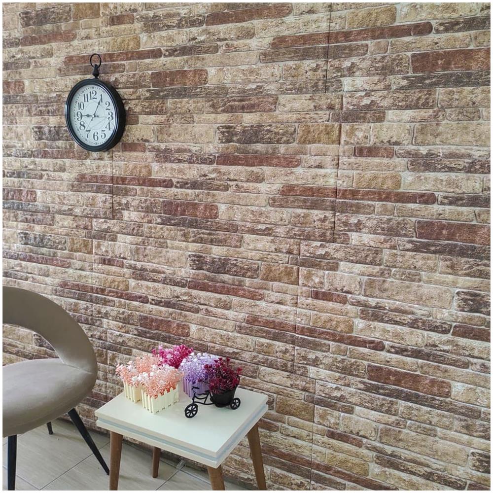 Pannelli Murali 3d Con Design A Mattoni Multicolore 10 Pz Eps - Foto 2