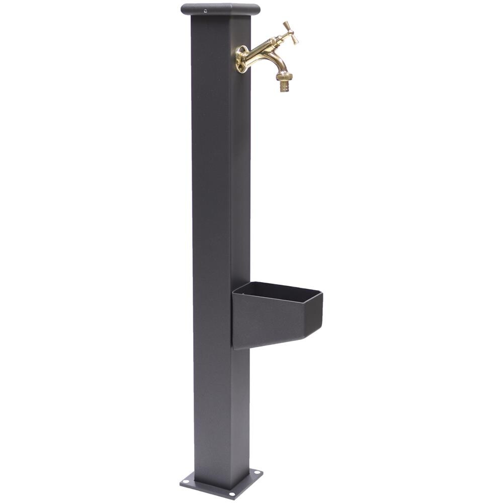 Fonderia Bongiovanni Siviglia 303C Wall Mounted Fountain With Brass Tap – Italian Cast Aluminum Outdoor Fountain