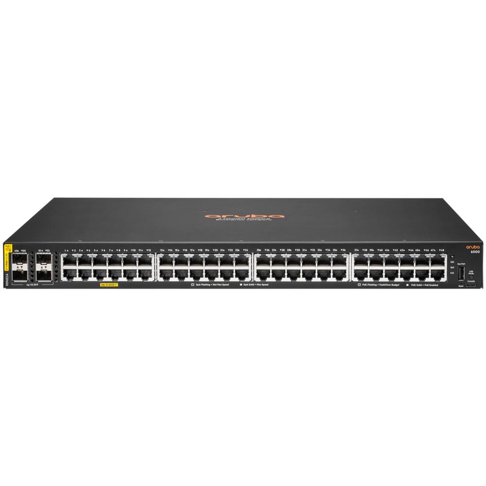Switch di Rete R8N85A ARUBA CX 6000 con 48 Porte Gigabit Ethernet (10/100/1000) Colore Nero - Foto 1
