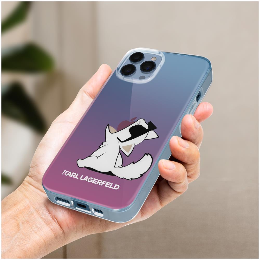 Cover Sfumata Per Iphone 13 Pro Max Con Choupette Fun Rosa - Foto 10