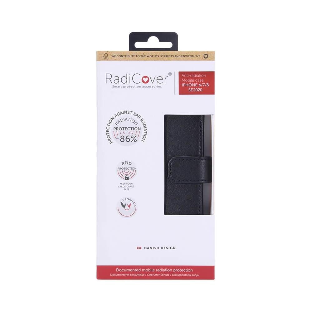 Protezione Dalle Radiazioni Custodia Per Cellulare Pu Iphone 6/7/8 / Se Flipcover Nero - Foto 2