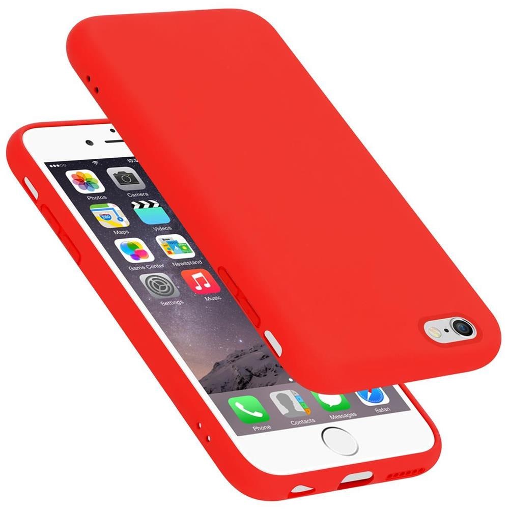 Custodia Compatibile Con Apple Iphone 6 Plus In Liquid Rosso - Coperchio Protettivo In Silicone Tpu Flessibile - Foto 1