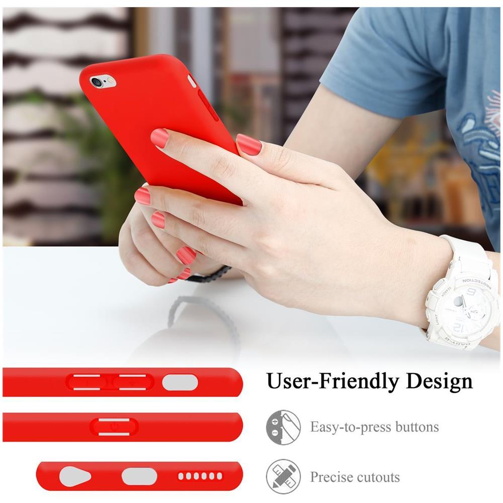 Custodia Compatibile Con Apple Iphone 6 Plus In Liquid Rosso - Coperchio Protettivo In Silicone Tpu Flessibile - Foto 7
